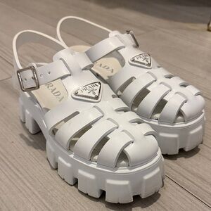 Prada Rubber Monolith sandals